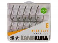 Korda Hooks Kamakura Wide Gape Barbless Hooks