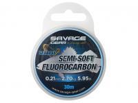 Żyłka Fluorocarbonowa Savage Gear Super Soft Fluorocarbon SeaBass Clear 30m 0.21mm 2.70kg 5.95lb