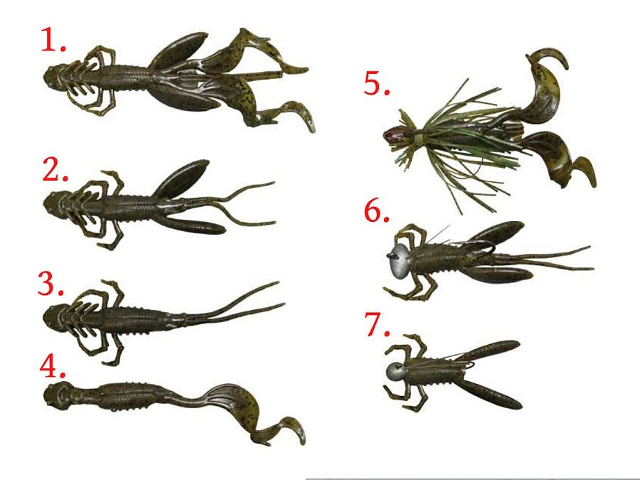 soft baits 12,7cm 7 pcs per pack! Lunker City Ozmo
