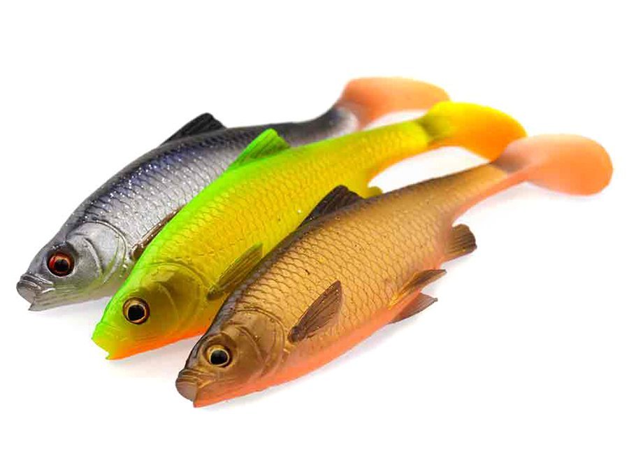 Savage Gear Soft baits 3D LB Roach Paddle Tail Bulk Soft Baits