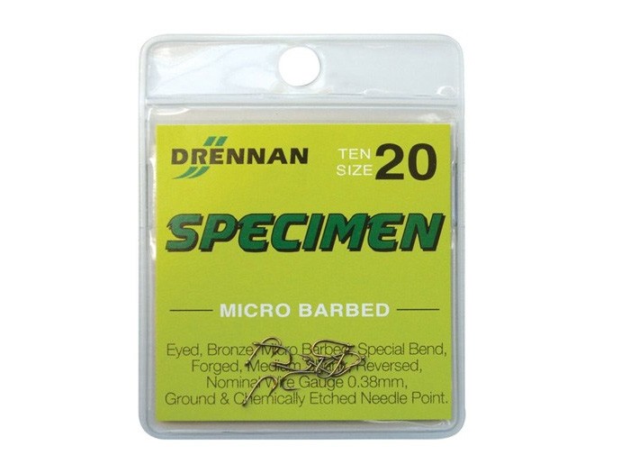 Drennan Specimen Barbless/Barbed Hooks All Sizes 