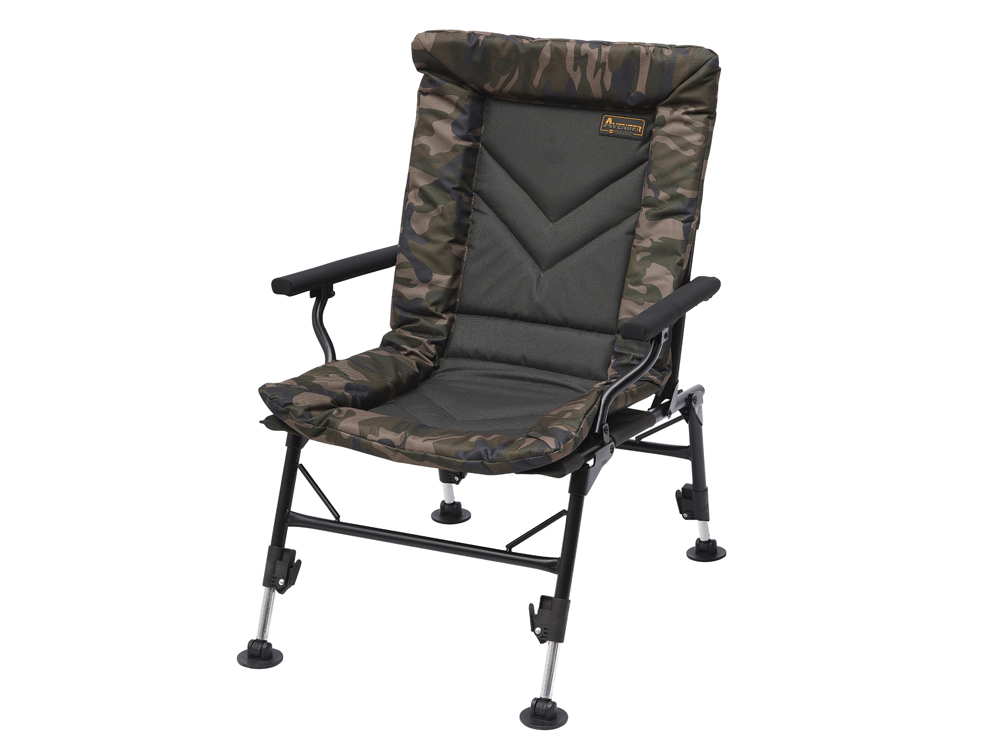 Prologic Armchair Avenger Comfort Camo Chair With Armrest Covers Chairs Fishing Mart