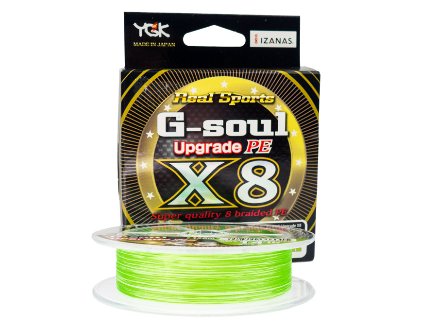 YGK G-Soul X8 Upgrade 40lb #2.0-200m PE 8 Braid Green Line New JAPAN 