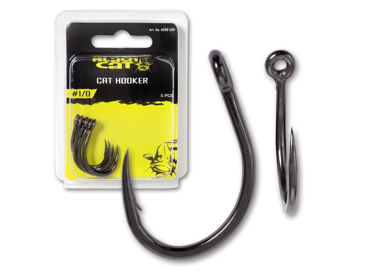 Black Cat Hooks Cat Hooker Hook DG Coating - Catfish Hooks