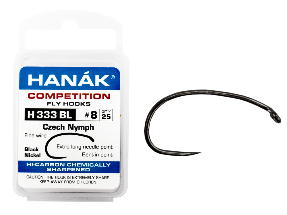 Hanak Fly Hooks Hanak 333 BL Czech Nymph - Fly Tying Hooks - FISHING-MART