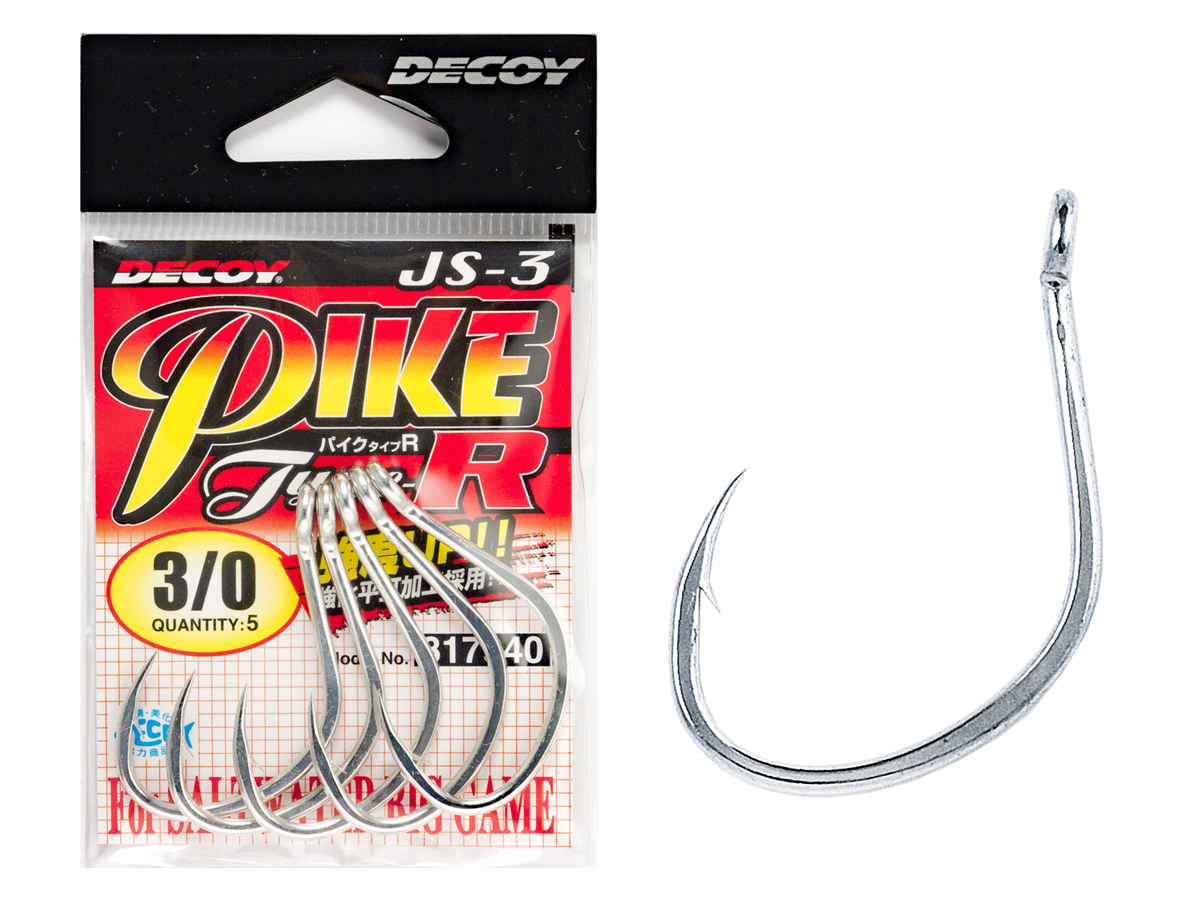 Decoy Hooks JS-3 Pike Type-R - Hooks for baits and lures - FISHING-MART