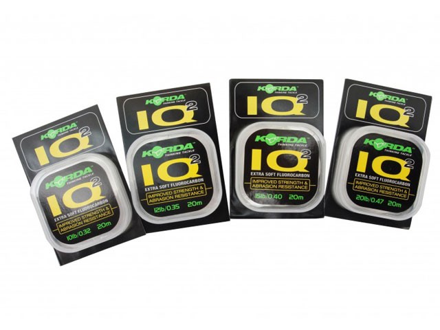 KORDA IQ2 EXTRA SOFT FLUOROCARBON 20LB CARP FISHING