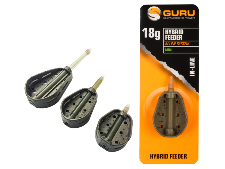 6 x Guru Hybrid In-Line Feeders Various Sizes and Weights Available