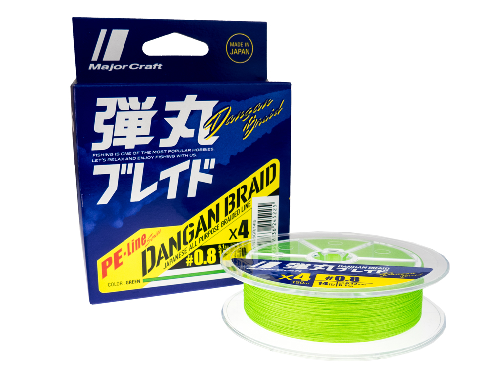 Details about   Major Craft Dangan Braided Line X4 200m P.E 0.6 Green DB4-200/0.6GR/12lb 5300 