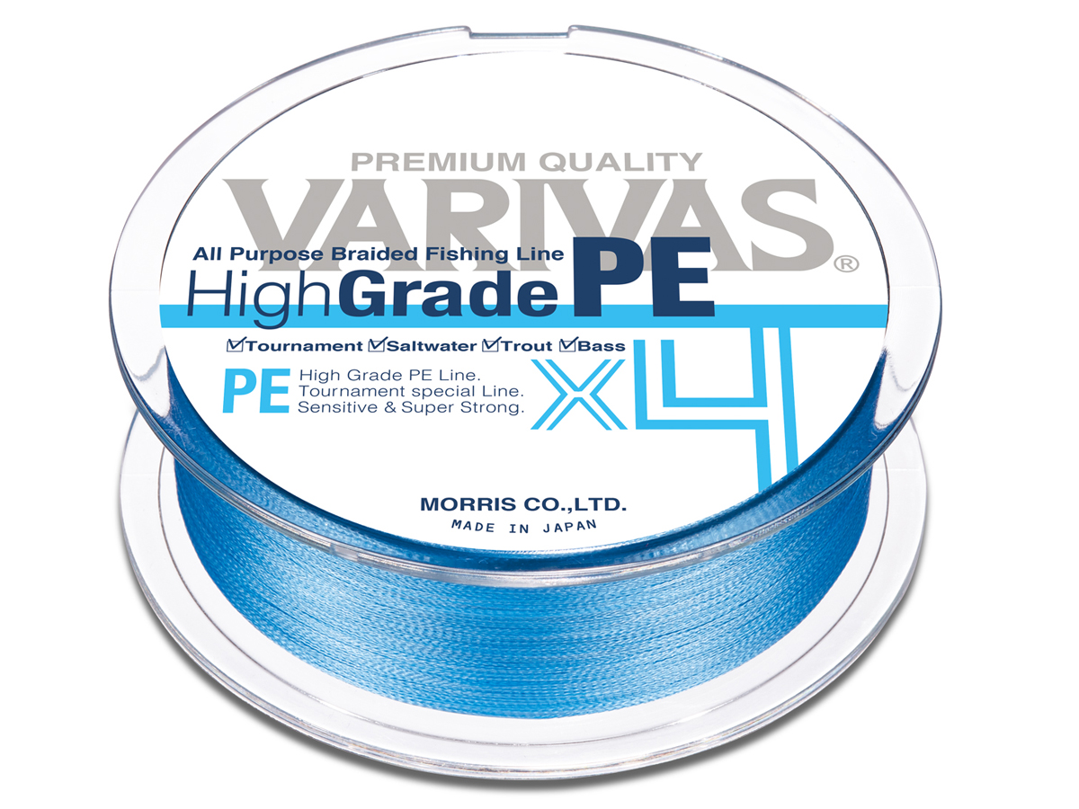 Varivas High Grade PE X4 Water Blue Braided lines