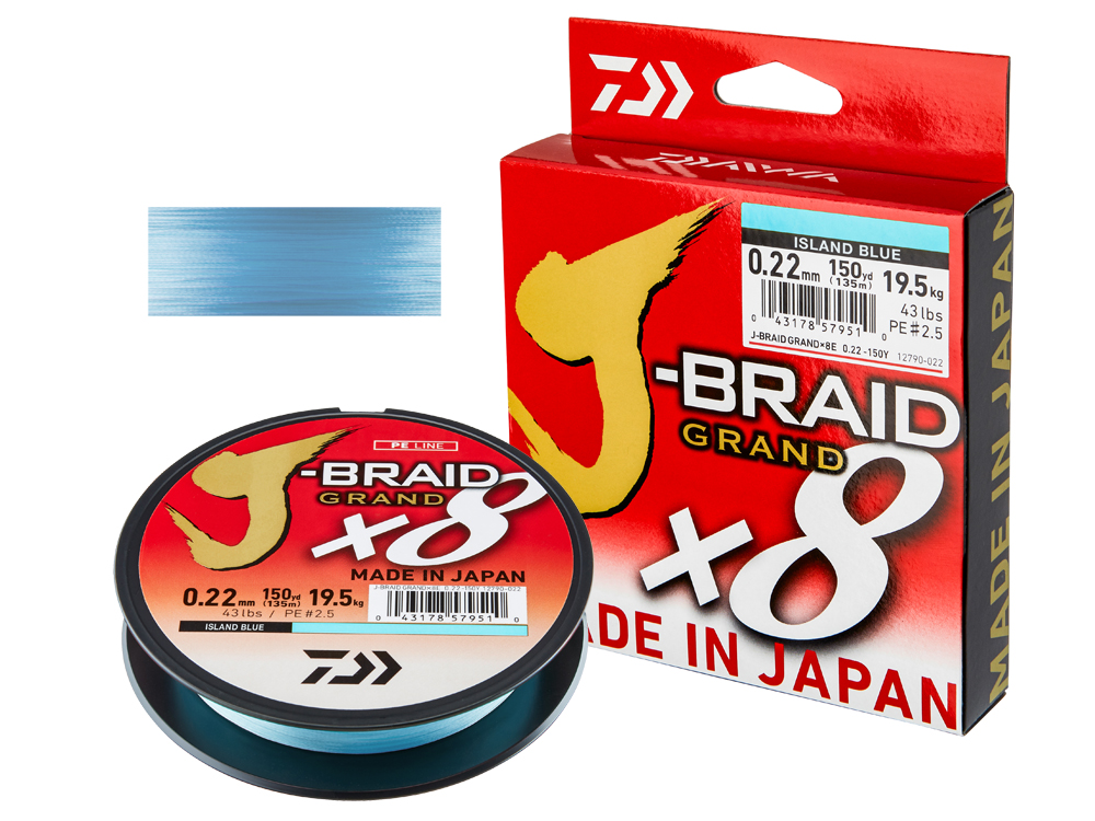  Daiwa J-Braid Grand X8, Bulk, Chartreuse, Mono Dia