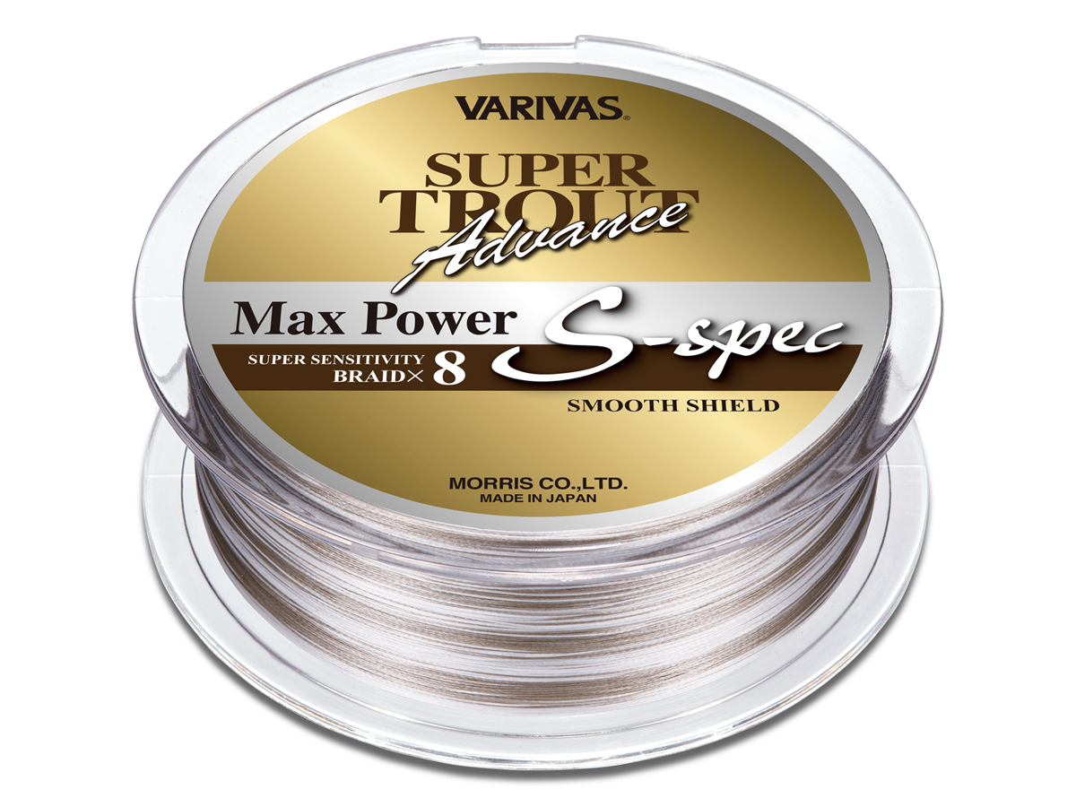 Braided lines Varivas Super Trout Advance Max Power PE X8 S spec