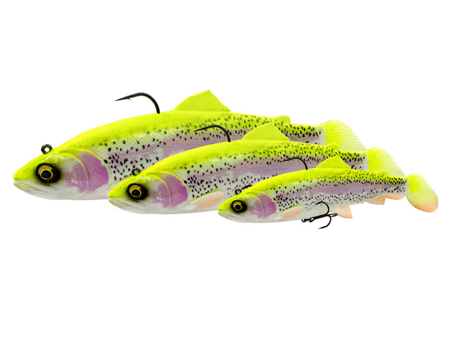 Savage Gear Soft baits 4D Trout Rattle Shad - Soft baits Pre-Rigged