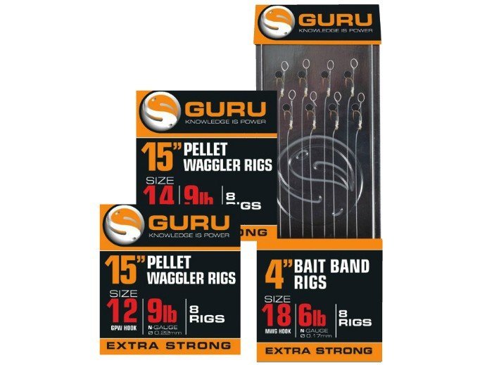 Guru Method Hair Rigs with Bait Bands 