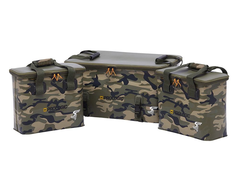 Sac Accessory Prologic Element Storm Safe – Pour Pêche De La Carpe – Camo – Rigide Et Imperméable