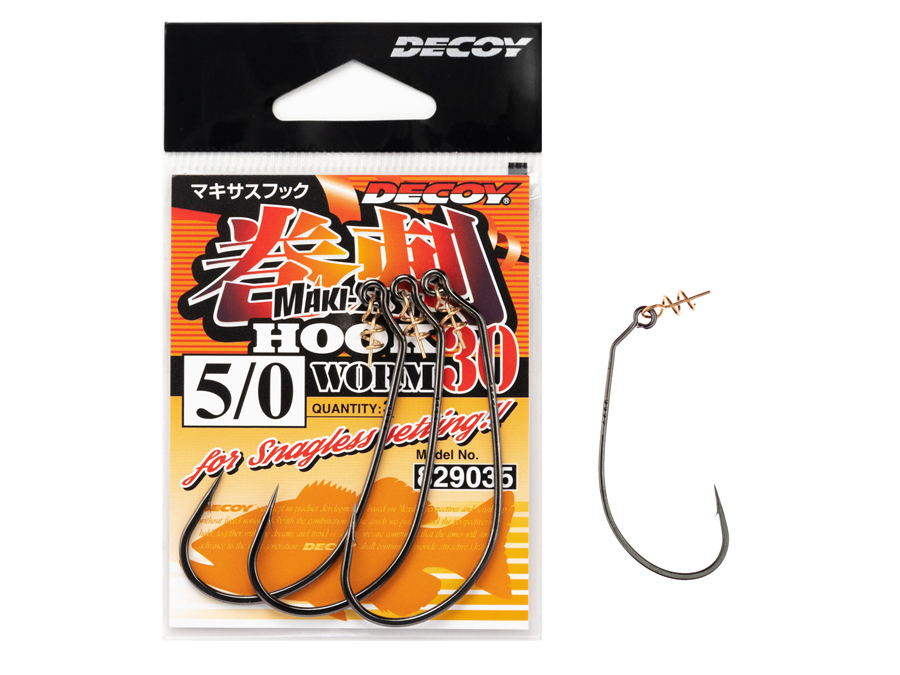 Decoy Hooks Worm 30 Makisasu Hook - Hooks for baits and lures - FISHING-MART