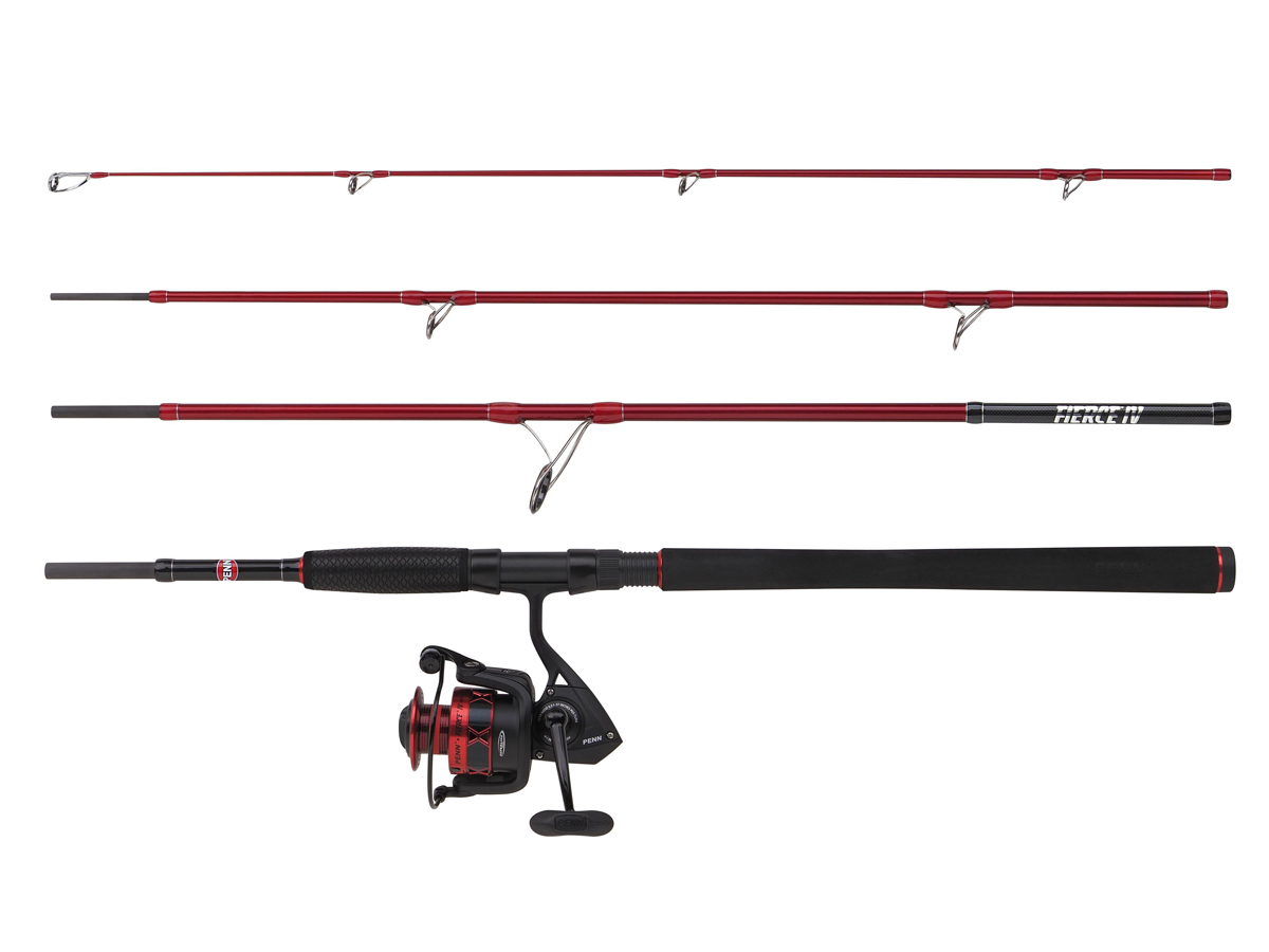 penn bass fishing rods ALLYBWII80130C60AR Ally II Offshore Boat Conventional Rod 2 shielded stainless steel ball bearings Regiment IV Bass Spinning Rod