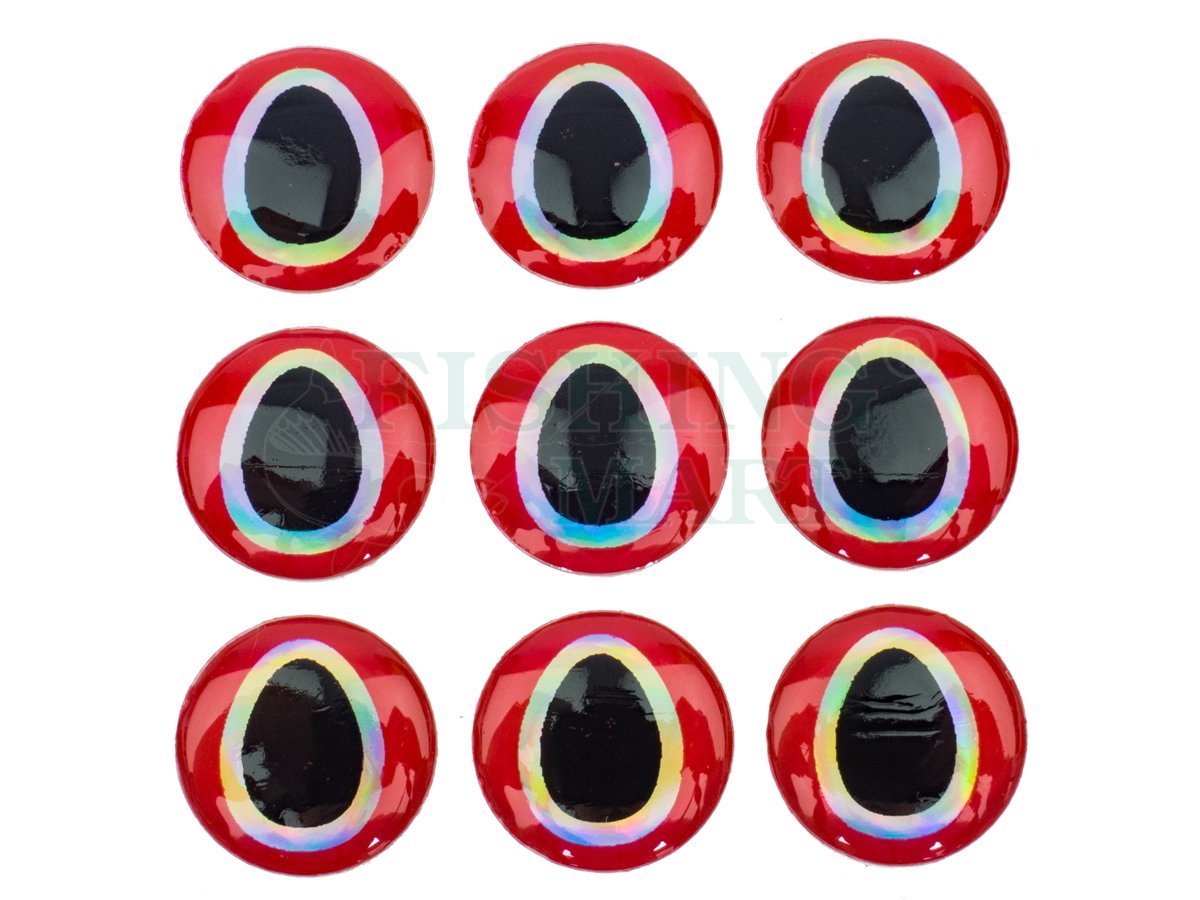 FMFly Oval Pupil 3D Eyes - Materials - beads and eyes - FISHING-MART