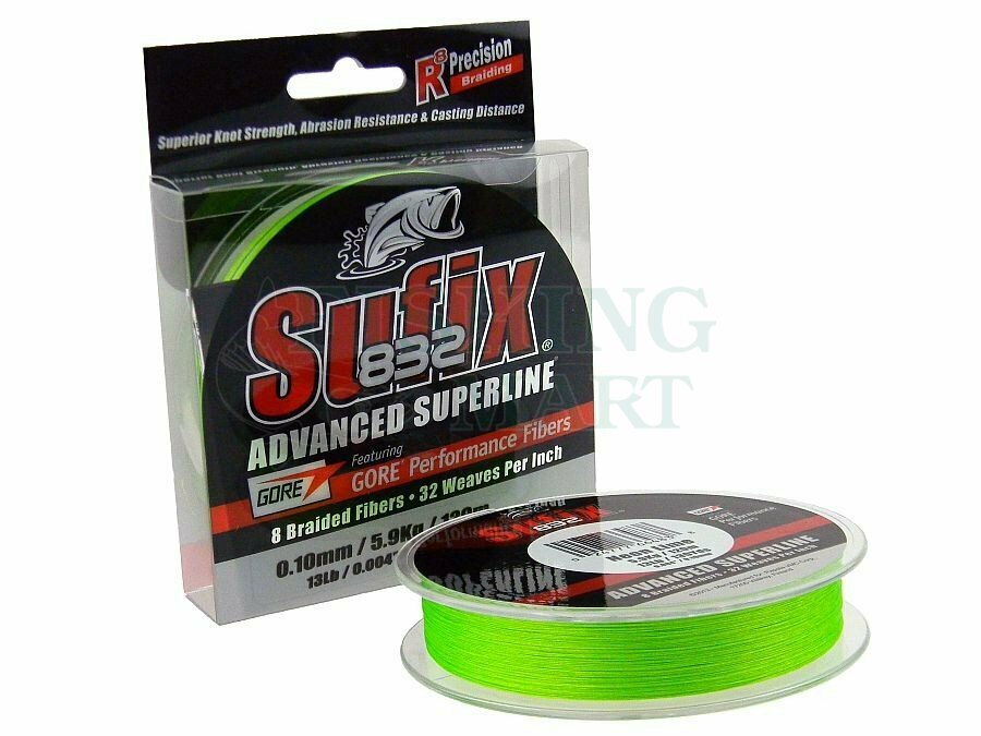 Sufix 832 Advanced Superline - Neon Lime - Braided lines - FISHING-MART