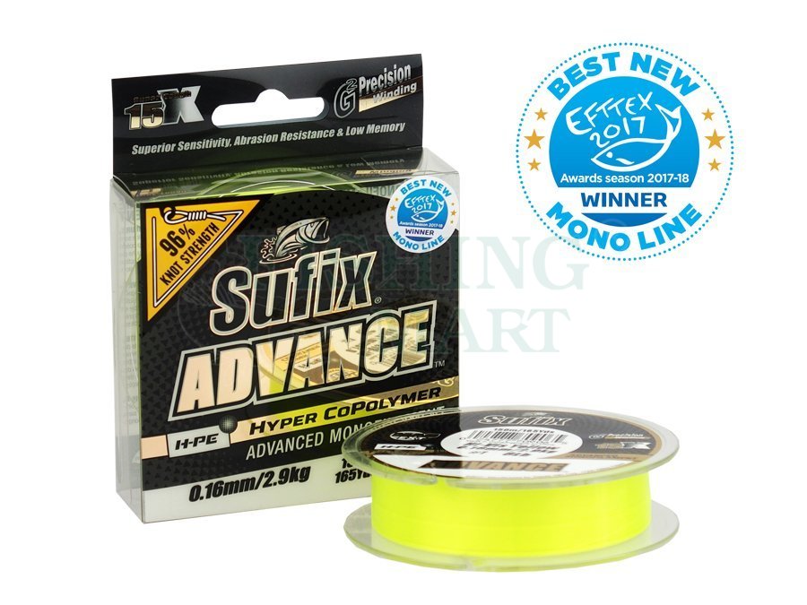 Mono fishing line Sufix Advance Hi-Vis Yellow