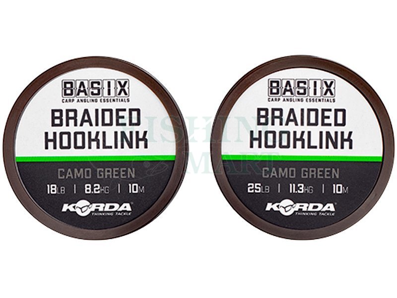 Korda Basix Braided Hooklink - Braided hooklinks for carp rigs -  FISHING-MART