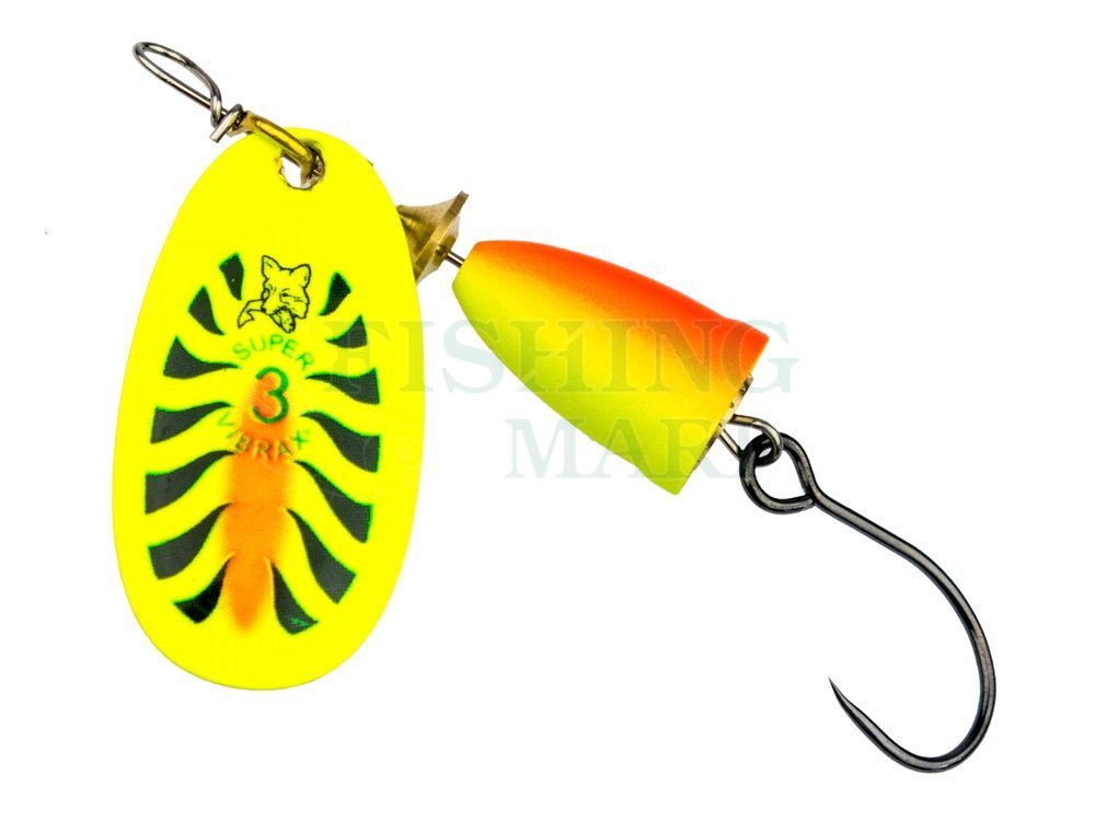 Blue Fox Spinners Vibrax Fluorescent Single Barbless - Spinners - FISHING -MART