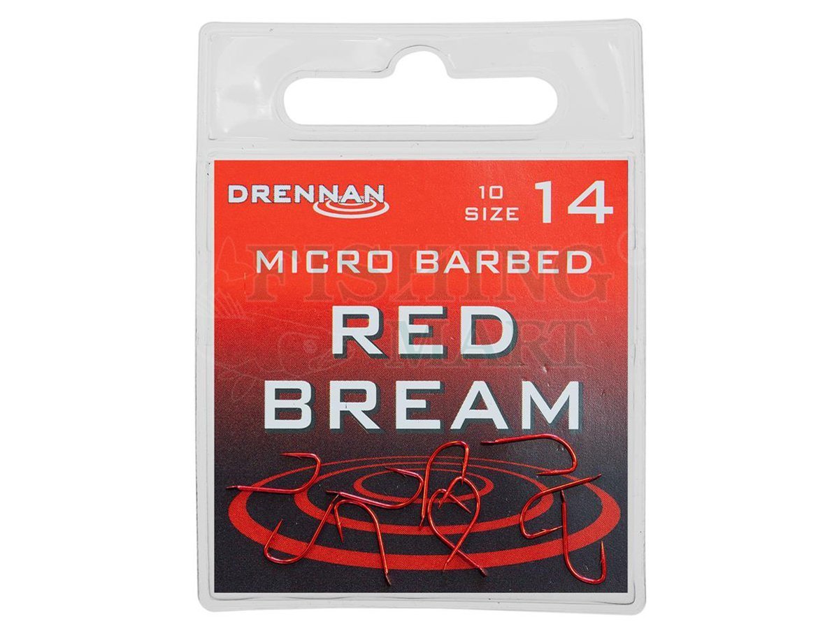 Drennan Micro Barbed Red Maggot Hooks 