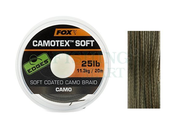 FOX Edges Camotex Soft Braid - Braided hooklinks for carp rigs