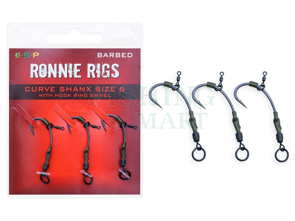 ESP Ronnie Rig Barbed Carp Hooks