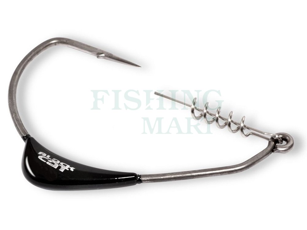 Hooks Black Cat Mega-Offset-Hook DG coating #12/0 | 1pcs | 10g