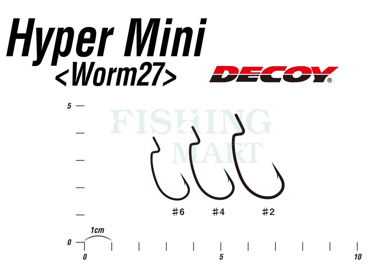 Decoy Worm 27 Hyper Mini Worm Hook Size 4 6409