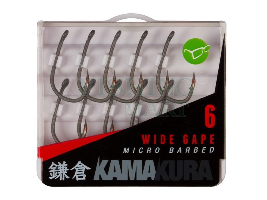 Korda Kamakura Wide Gape Barbed Hook - Carp hooks - FISHING-MART