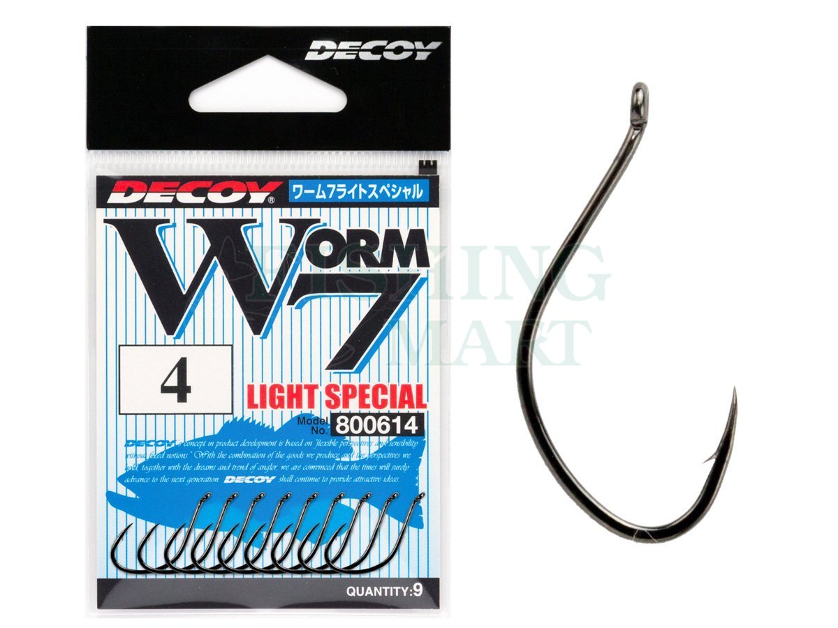Decoy Hooks Light Special Worm 7 - Hooks for baits and lures