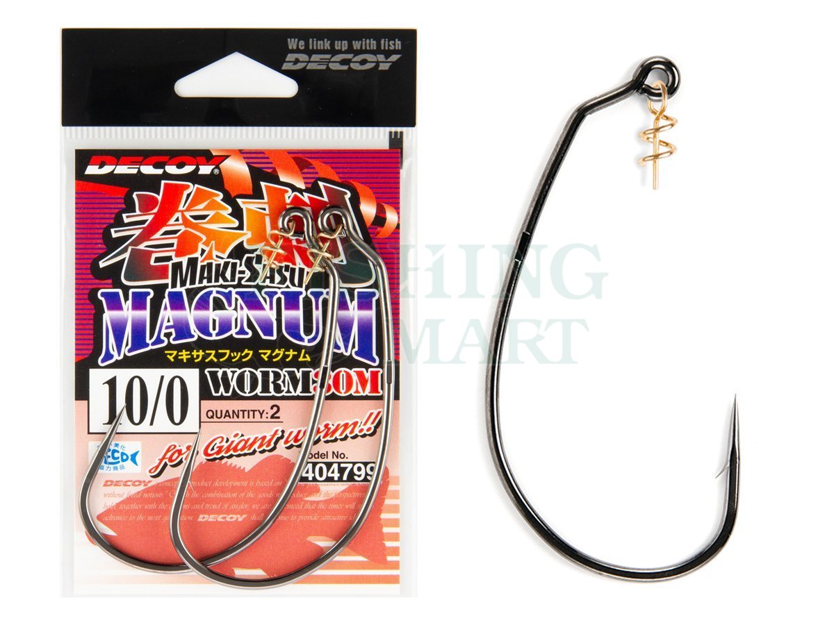 Decoy Hooks Makisasu Hook Magnum Worm 30M - Hooks for baits and