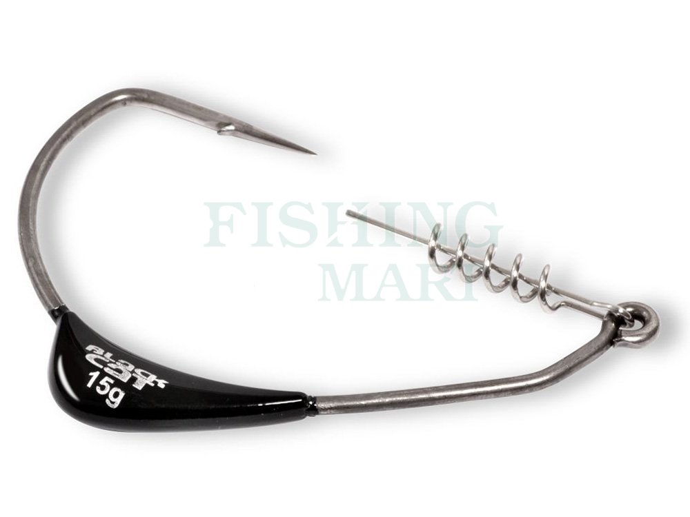 Black Cat Hooks Mega-Offset-Hook DG coating - Catfish Hooks - FISHING-MART