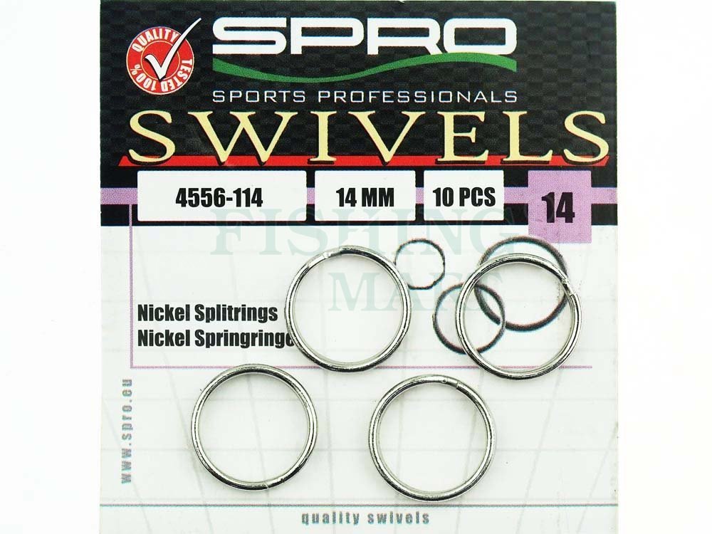 SPRO Nickel Splitrings - Snaps, swivels, split rings - FISHING-MART