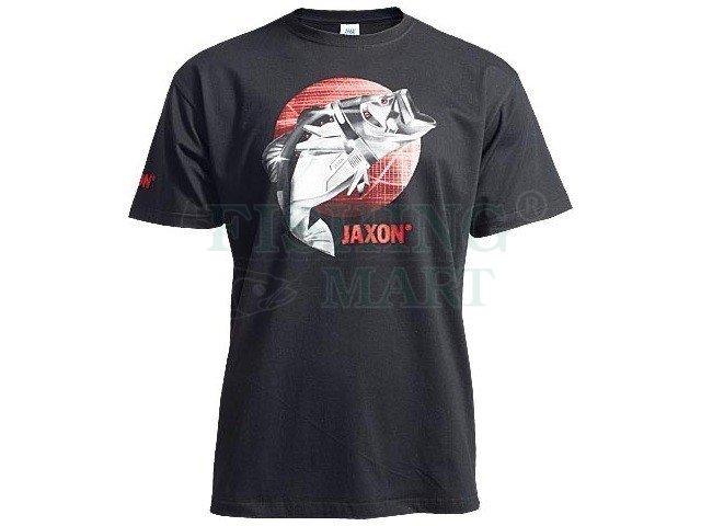 Jaxon T-shirt Jaxon black with fish - T-shirts and shirts
