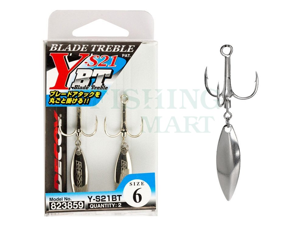 Decoy Treble Hooks Blade Treble Y-S21BT - Soft baits accessories