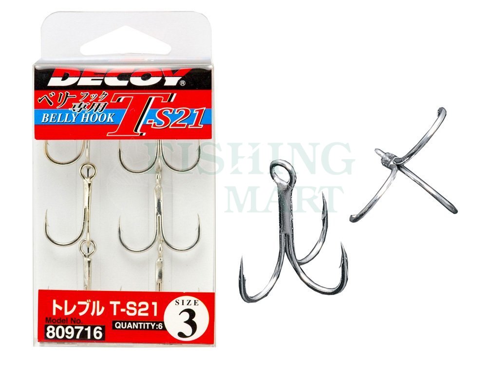 DECOY Y-S21 Treble Hook Select Size s 