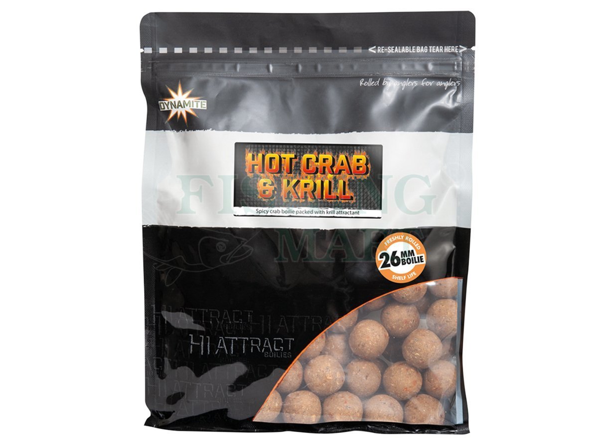 Dynamite Baits Hot Crab & Krill Boilies - Boilies, Pop-Ups