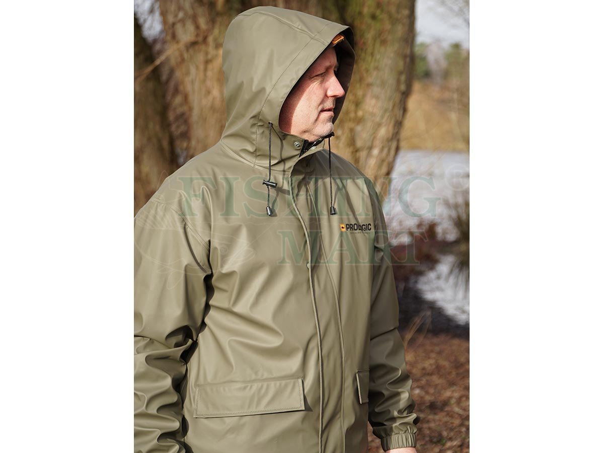 Prologic Rain Jacket Bark Green - Jackets - FISHING-MART