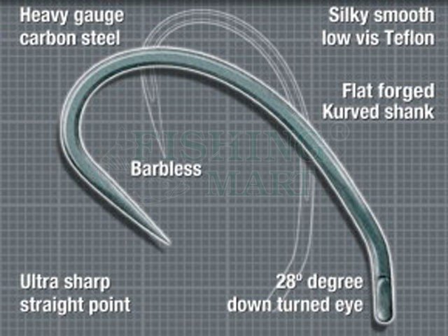 Korda Kurv Shank Hooks Micro Barbed and Barbless Available