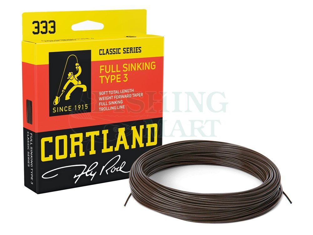 Fly lines Cortland 333 Full Sinking Type 3 Brown WF5S