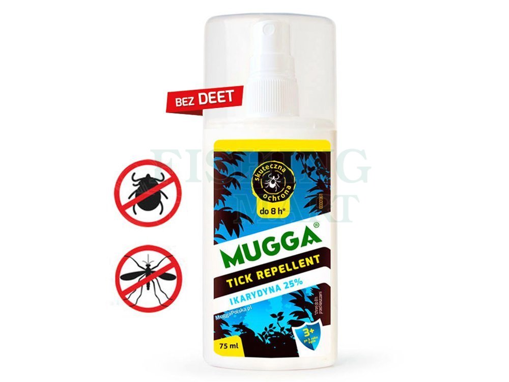 Mugga Mugga Spray 25 IKARYDYNA against Ticks Mosquitoes without DEET