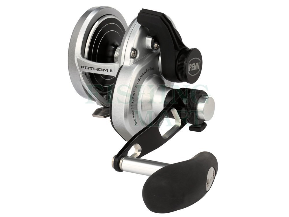 Penn Fathom II Lever Drag 2 Speed - Sea Round & Trolling Multiplier Reels -  FISHING-MART