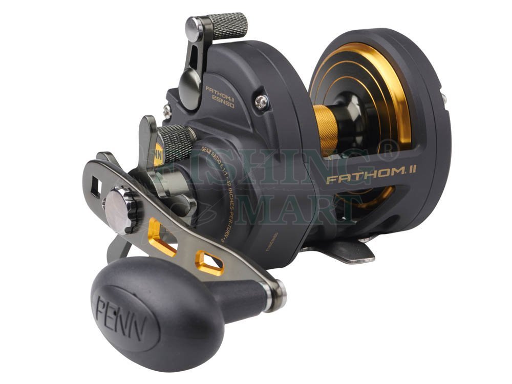 Penn Baitcasting Reels Fathom II Star Drag - Sea Round & Trolling  Multiplier Reels - FISHING-MART