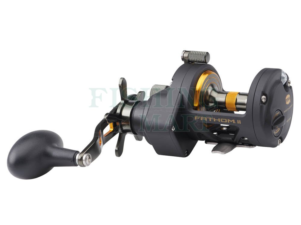 Penn Baitcasting Reels Fathom II Star Drag - Sea Round & Trolling