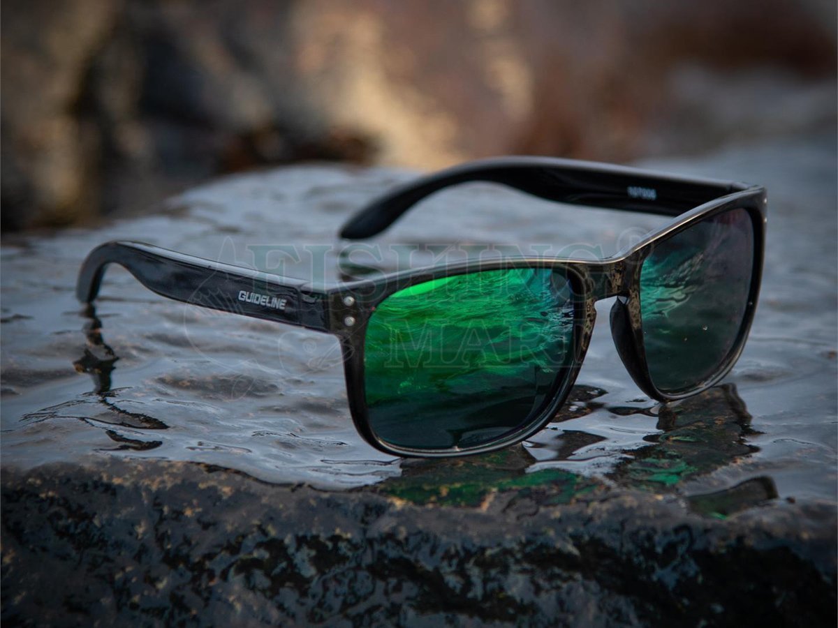 Guideline Polarised Coastal Sunglasses Grey Lens Green Revo