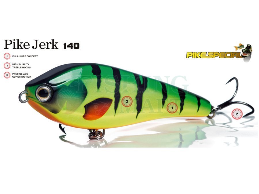 Molix Jerkbaits Pike Jerk 140 - Jerkbait Lures - FISHING-MART