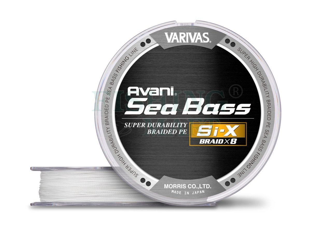 Braided lines Varivas Avani Seabass Si-X PE X8 Premium White